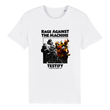 Load image into Gallery viewer, White Rage Against The Machine Testify band T-shirt
